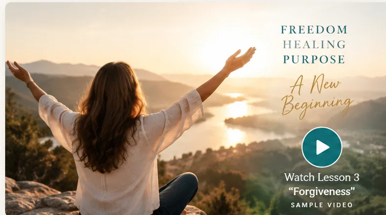 Inner healing and spiritual freedom — Passion for Purpose sample lesson